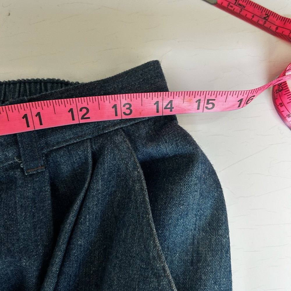 Vintage Levi’s Small Dark Blue Button-Down A-Line Denim Circle Skirt Cotton - Picture 5 of 6